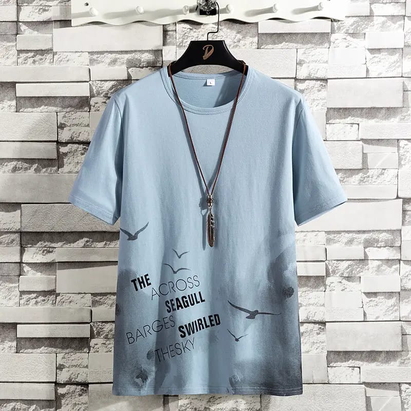 Men's White Printed Cotton T-Shirt | Premium Graphic Tee for Casual Wear
